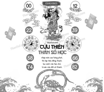 CỬU THIÊN THẦN SỐ HỌC 23/12/2023