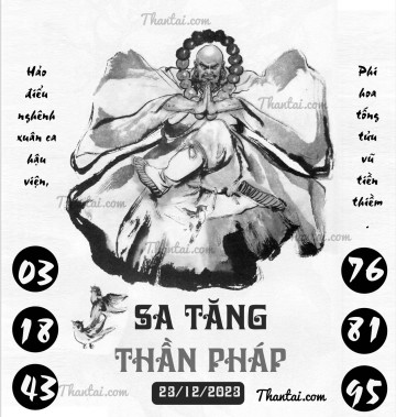 SA TĂNG THẦN PHÁP 23/12/2023