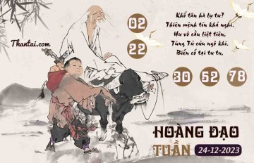 HOÀNG ĐẠO TUẦN 24/12/2023