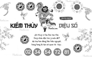 KIẾM THỦY DIỆU SỐ 24/12/2023