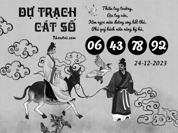 DỰ TRẠCH CÁT SỐ 24/12/2023