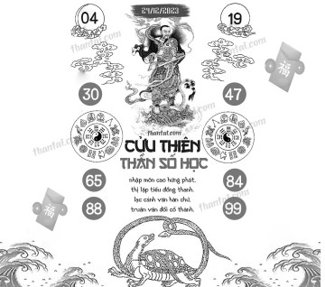 CỬU THIÊN THẦN SỐ HỌC 24/12/2023