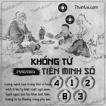 KHỔNG TỬ TIÊN MINH SỐ 24/12/2023