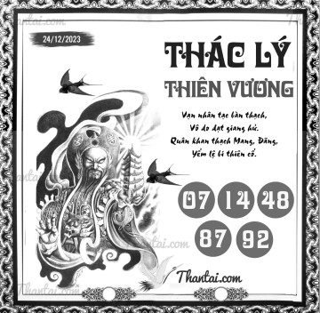 THÁC LÝ THIÊN VƯƠNG 24/12/2023