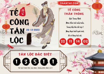 Tế Công Tán Lộc 25/12/2023