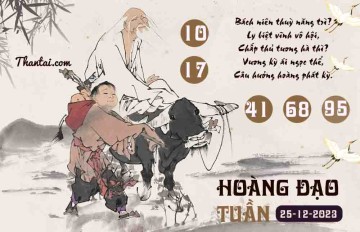 HOÀNG ĐẠO TUẦN 25/12/2023