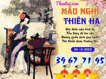 Mẫu Nghi Thiên Hạ 25/12/2023