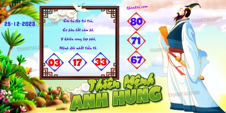 THIÊN MỆNH ANH HÙNG 10/12/2023