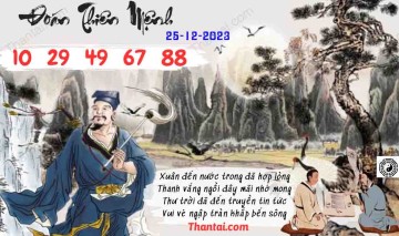 Đoán Thiên Mệnh 25/12/2023