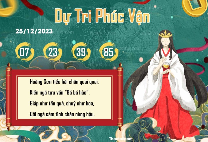 DỰ TRI PHÚC VẬN 10/12/2023