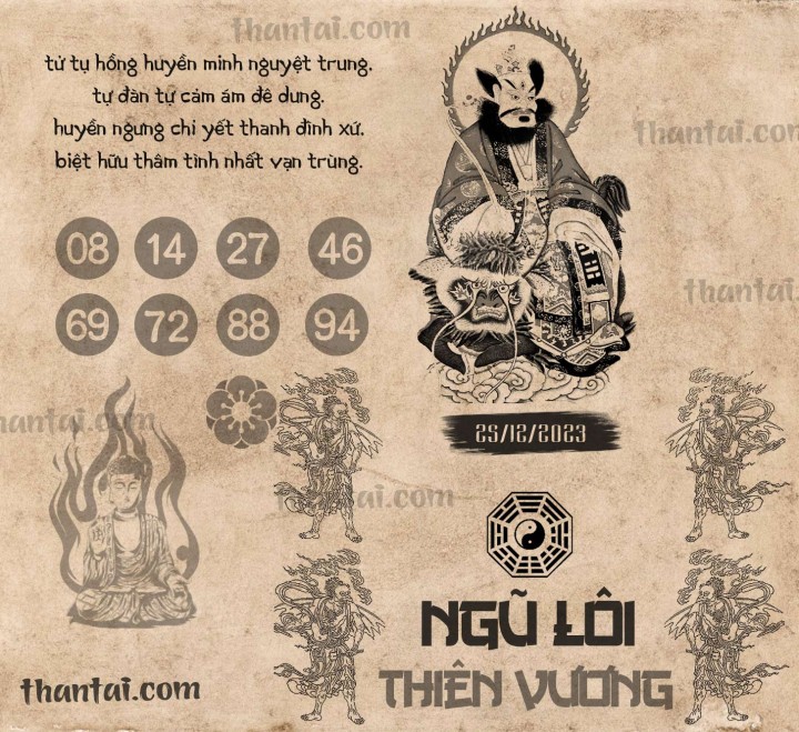 NGŨ LÔI THIÊN VƯƠNG 10/12/2023