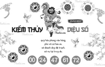 KIẾM THỦY DIỆU SỐ 25/12/2023