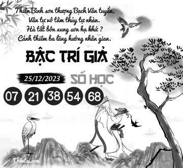 BẬC TRÍ GIẢ SỐ HỌC 25/12/2023