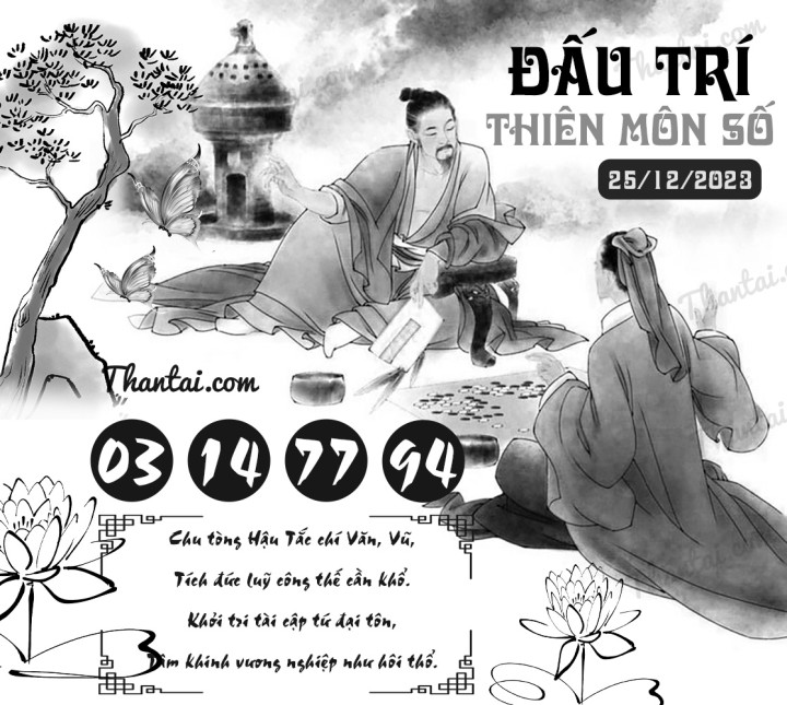 ĐẤU TRÍ THIÊN MÔN SỐ 10/12/2023
