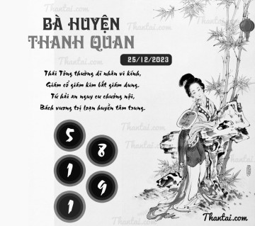 BÀ HUYỆN THANH QUAN 25/12/2023