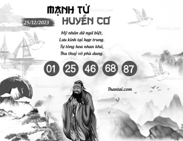 MẠNH TỬ HUYỀN CƠ 25/12/2023