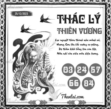 THÁC LÝ THIÊN VƯƠNG 25/12/2023