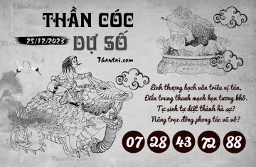 THẦN CÓC DỰ SỐ 25/12/2023