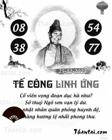 TẾ CÔNG LINH ỨNG 25/12/2023