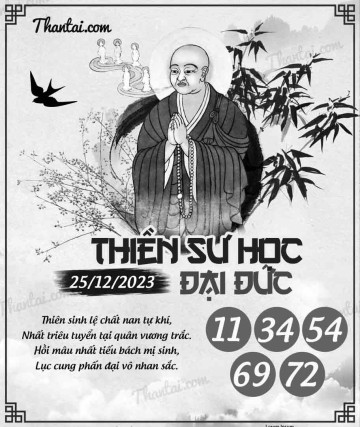 THIỀN SƯ HỌC ĐẠI ĐỨC 25/12/2023