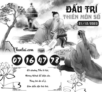 ĐẤU TRÍ THIÊN MÔN SỐ 26/12/2023