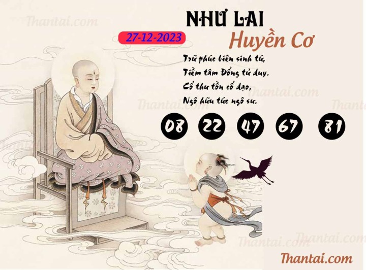 NHƯ LAI HUYỀN CƠ 12/12/2023