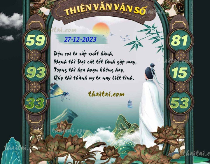 THIÊN VĂN VẬN SỐ 12/12/2023