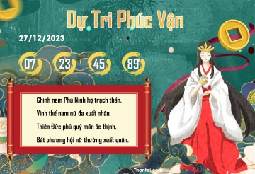 DỰ TRI PHÚC VẬN 27/12/2023