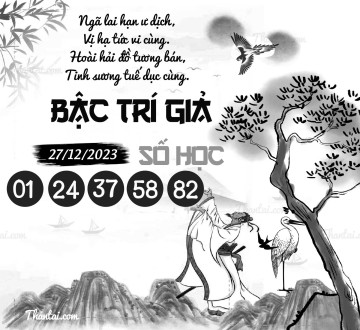 BẬC TRÍ GIẢ SỐ HỌC 27/12/2023