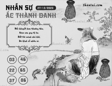 NHẪN SỰ ẮC THÀNH DANH 27/12/2023