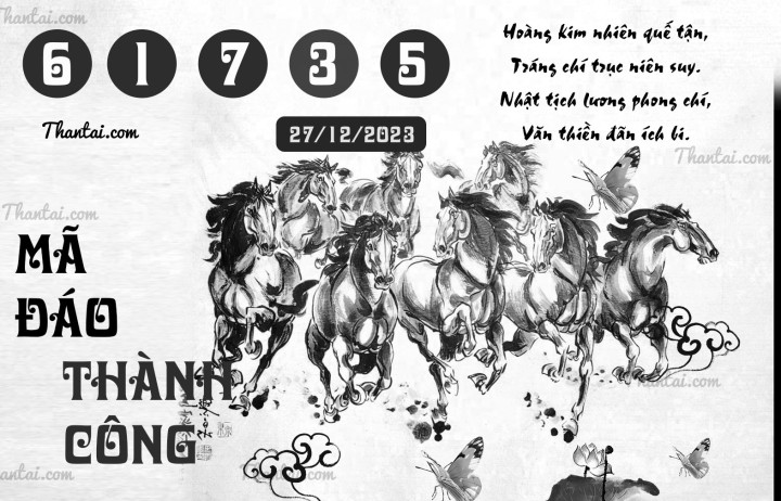 MÃ ĐÁO THÀNH CÔNG 12/12/2023