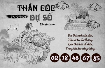 THẦN CÓC DỰ SỐ 27/12/2023