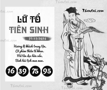 LỮ TỔ TIÊN SINH 27/12/2023