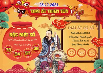 Thái Ất Thiên Tôn 28/12/2023