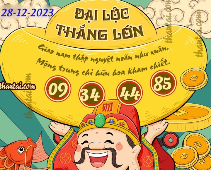 ĐẠI LỘC THẮNG LỚN 13/12/2023