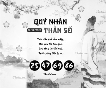 QUÝ NHÂN THẦN SỐ 28/12/2023