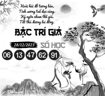 BẬC TRÍ GIẢ SỐ HỌC 28/12/2023