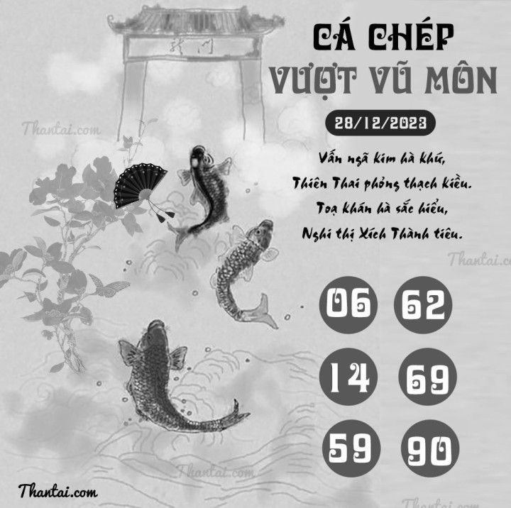 CÁ CHÉP VƯỢT VŨ MÔN 13/12/2023