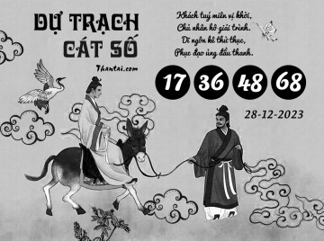 DỰ TRẠCH CÁT SỐ 28/12/2023