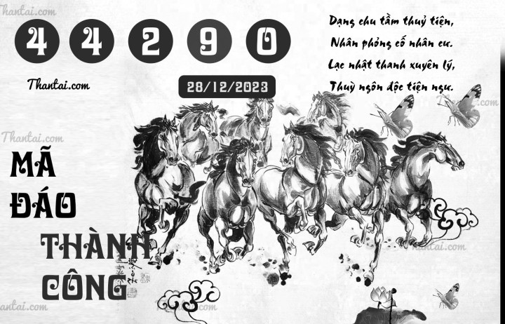 MÃ ĐÁO THÀNH CÔNG 13/12/2023