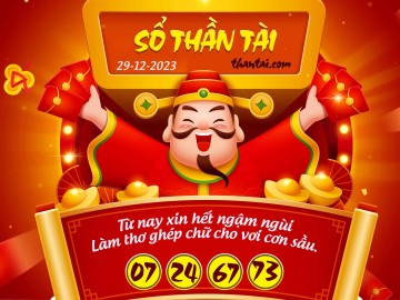 SỔ THẦN TÀI 29/12/2023