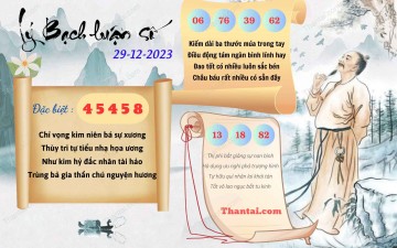 Lý Bạch Luận Số 29/12/2023