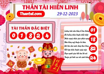 THẦN TÀI HIỂN LINH 29/12/2023