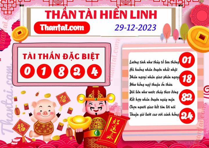 THẦN TÀI HIỂN LINH 14/12/2023