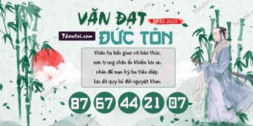 Văn Đạt Đức Tôn 29/12/2023