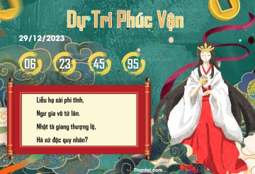 DỰ TRI PHÚC VẬN 29/12/2023