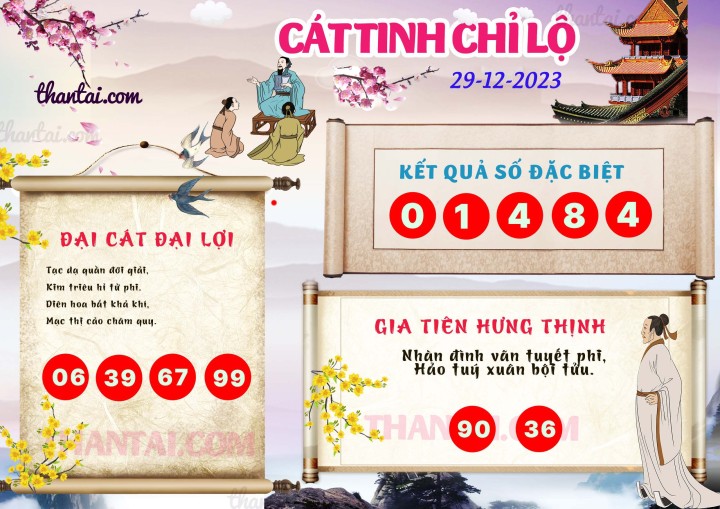 CÁT TINH CHỈ LỘ 14/12/2023
