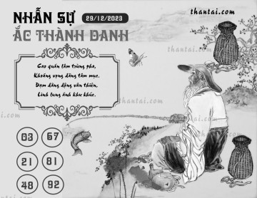 NHẪN SỰ ẮC THÀNH DANH 29/12/2023