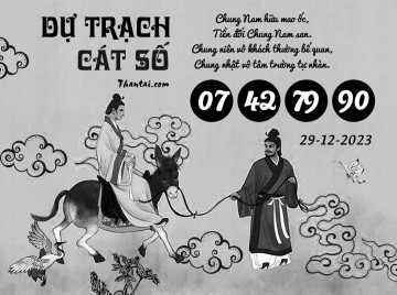 DỰ TRẠCH CÁT SỐ 29/12/2023