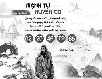 MẠNH TỬ HUYỀN CƠ 29/12/2023